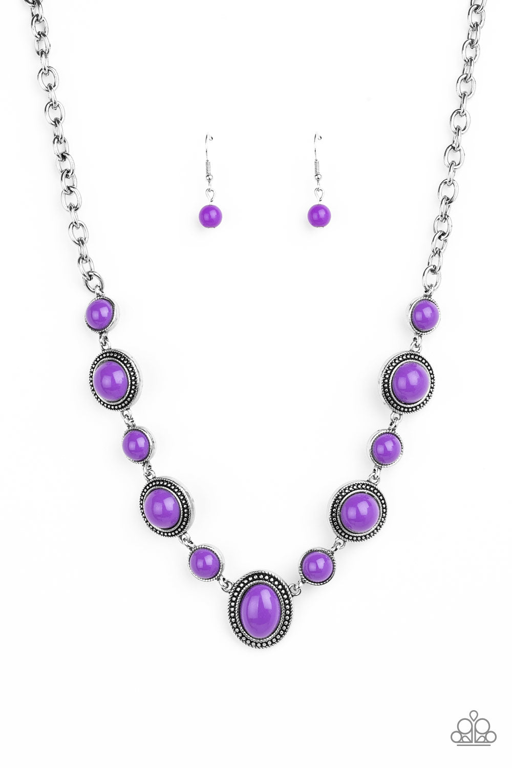 Voyager Vibes - Purple Paparazzi Necklace (PZ-5709)