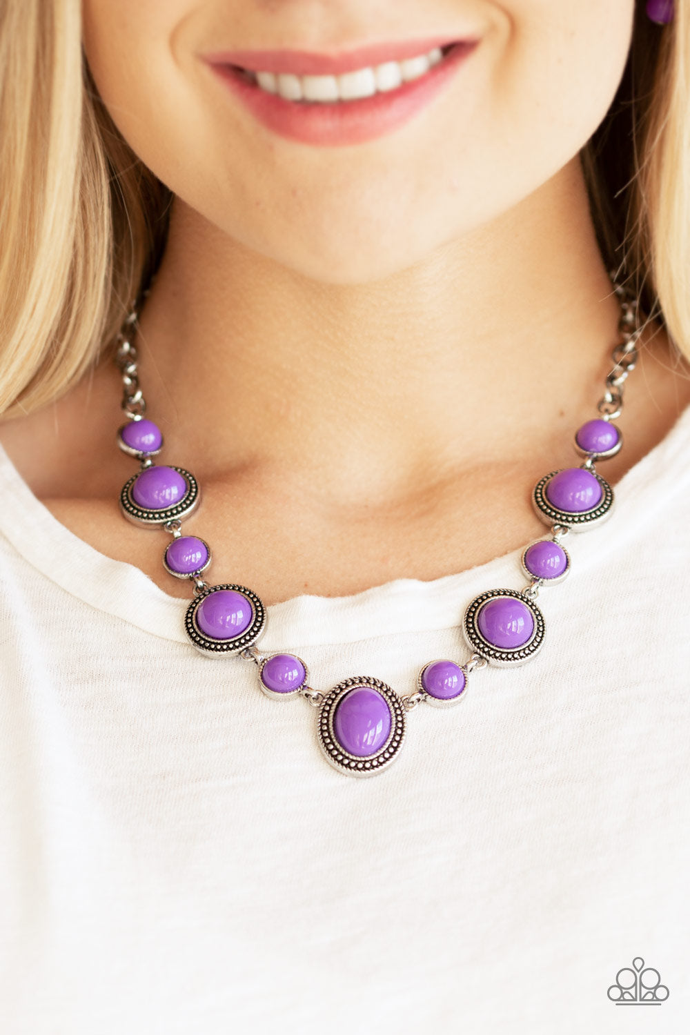 Voyager Vibes - Purple Paparazzi Necklace (PZ-5709)