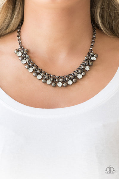 Paparazzi Necklace - Wall Street Winner - Black
