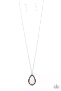 Western Fable - White Paparazzi Necklace (PZ-3023)