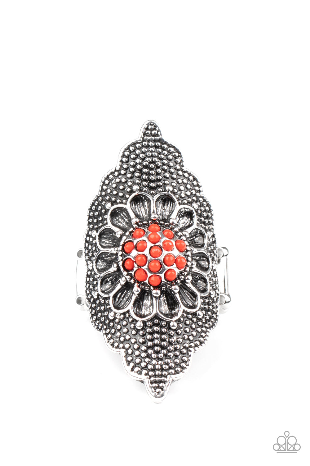 Wildly Wallflower - Red Paparazzi Ring (R250)