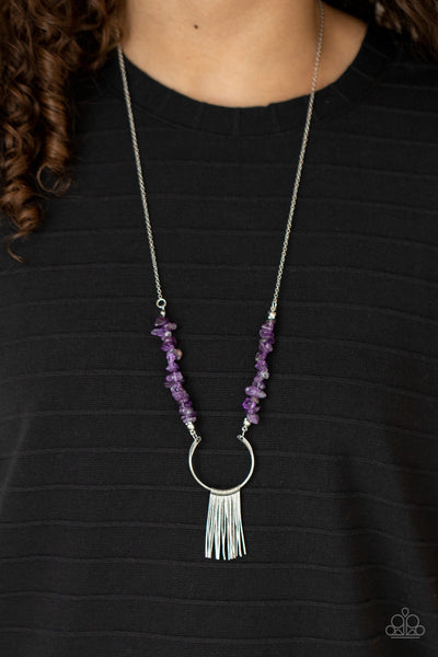 With Your ART and Soul - Purple Paparazzi Necklace