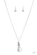 Words To Live By - Blue Paparazzi Necklace