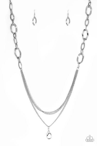 Street Beat - Silver Paparazzi Lanyard (L012)