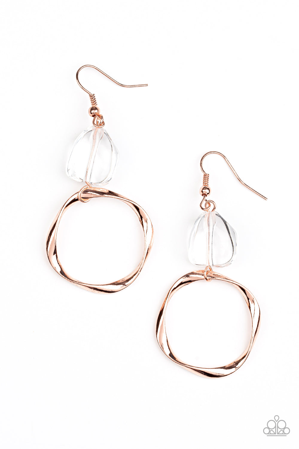 All Clear - Copper Paparazzi Earrings