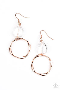 All Clear - Copper Paparazzi Earrings