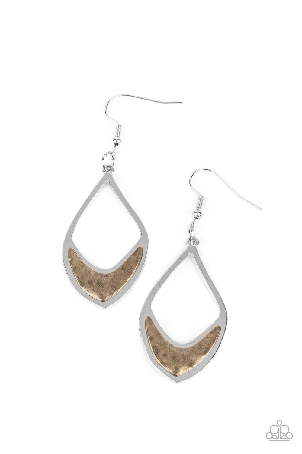 Artisan Treasure - Silver Paparazzi Earring (#4447)