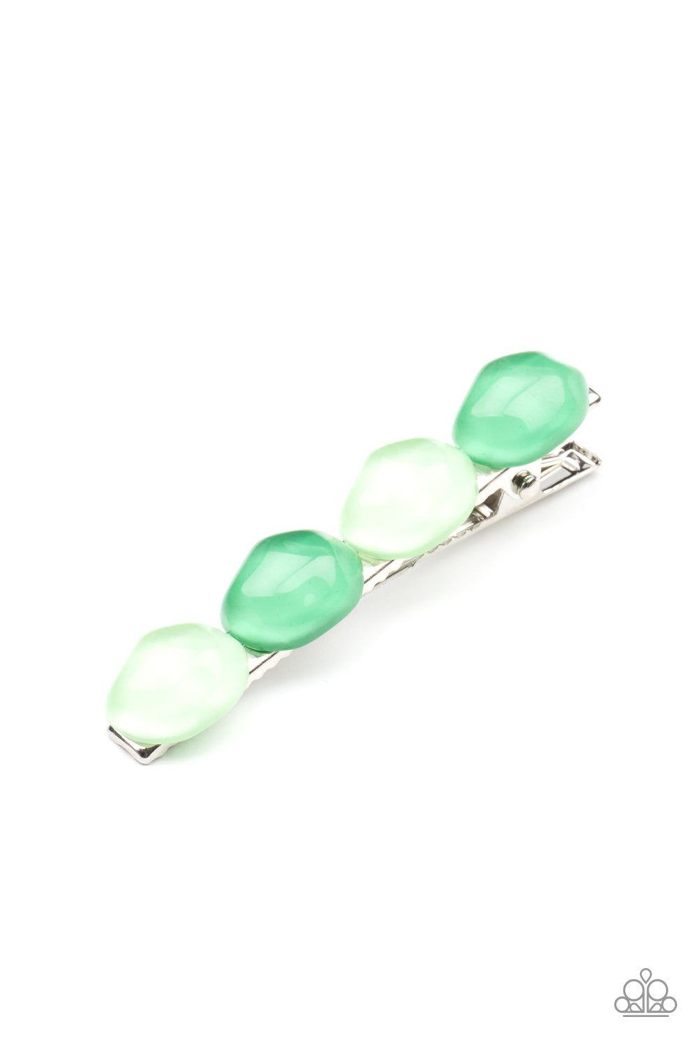 Bubbly Reflections - Green Paparazzi Hair Accessories