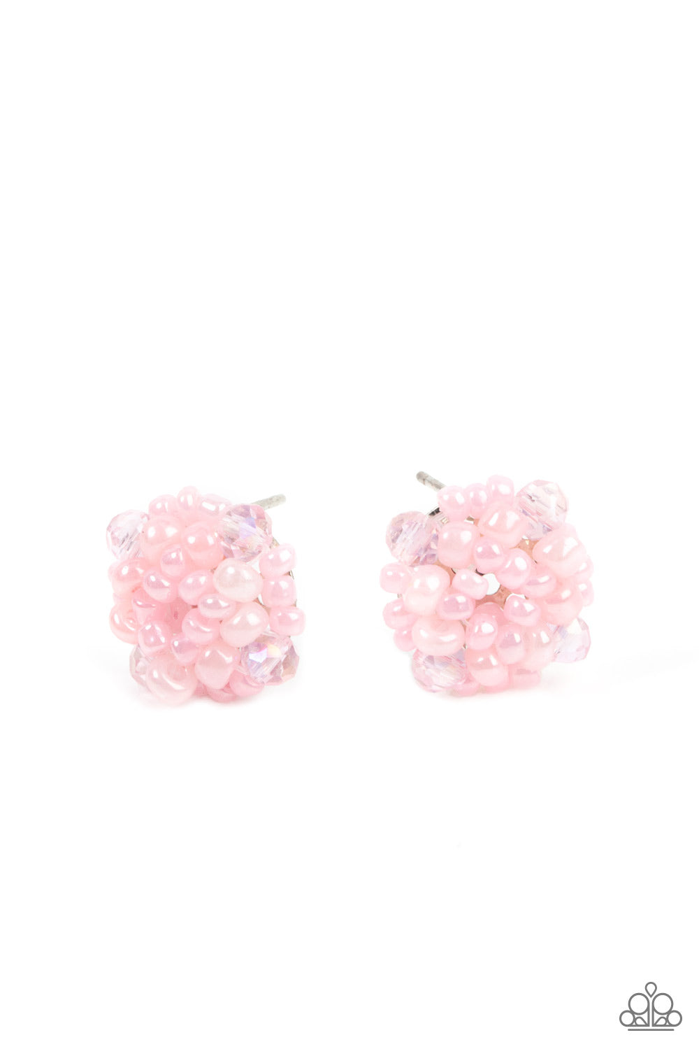 Bunches of Bubbly - Pink Paparazzi Earrings (PZ-692)