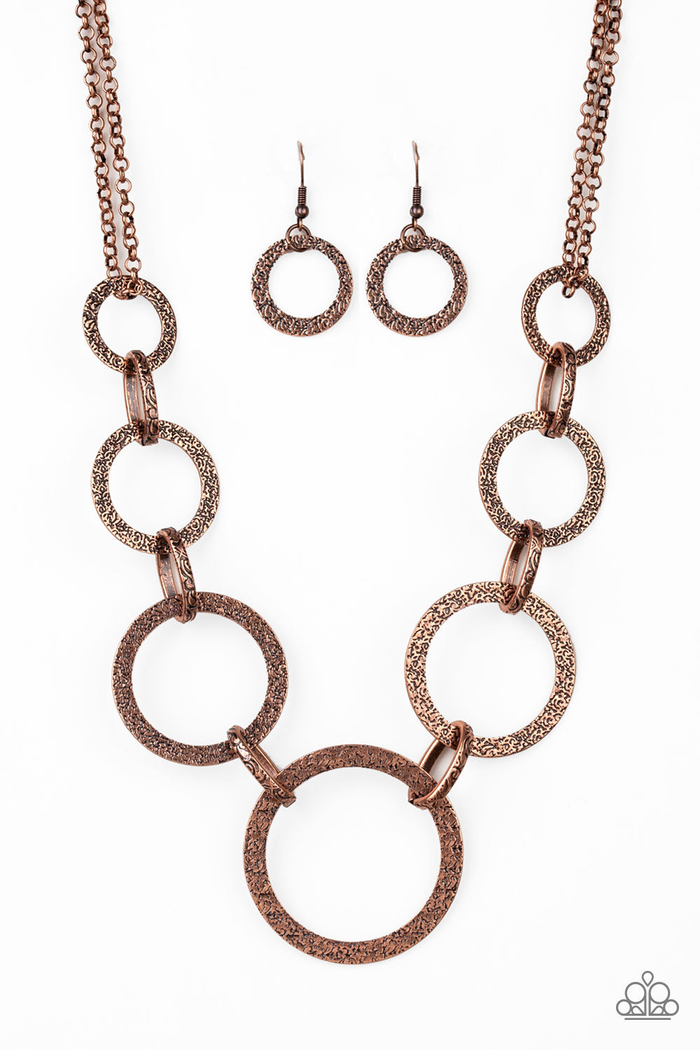 Paparazzi Necklace - City Circus - Copper (PZ-934)