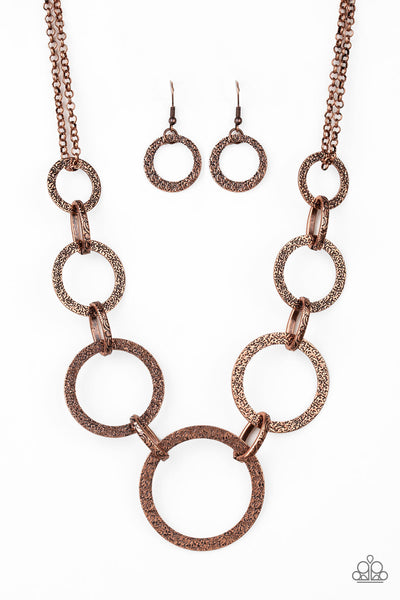 Paparazzi Necklace - City Circus - Copper (#934)