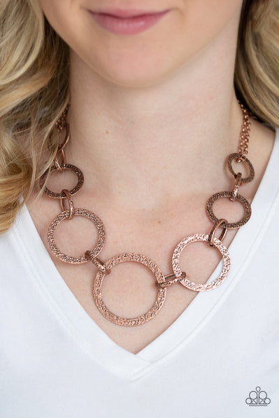 Paparazzi Necklace - City Circus - Copper (#934)