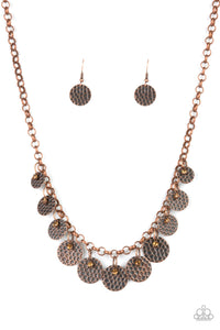 Delightfully Dappled - Copper Paparazzi Necklace