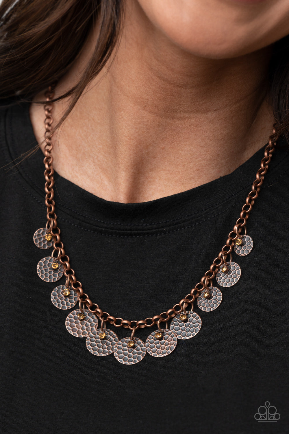 Delightfully Dappled - Copper Paparazzi Necklace
