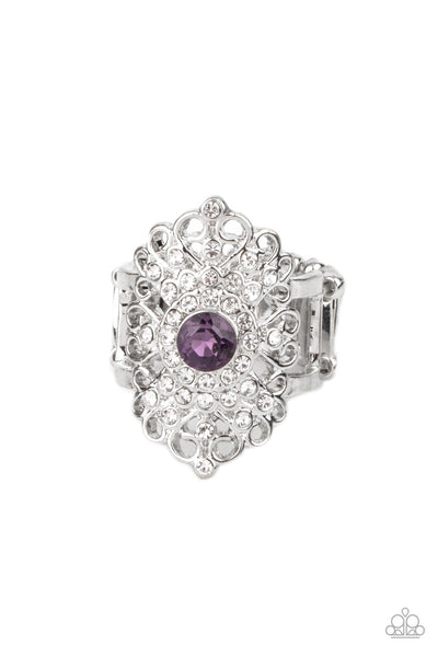 Dining with Royalty - Purple Paparazzi Ring (R344)