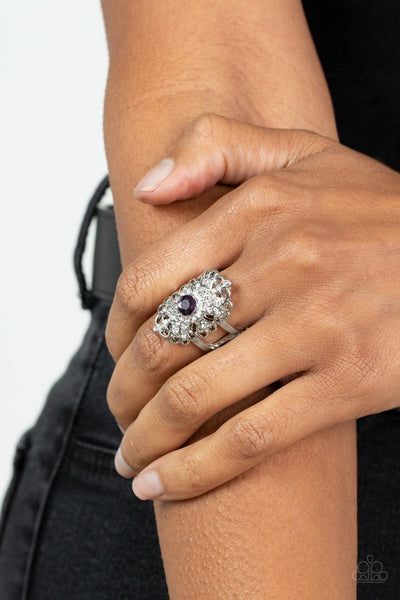 Dining with Royalty - Purple Paparazzi Ring (R344)