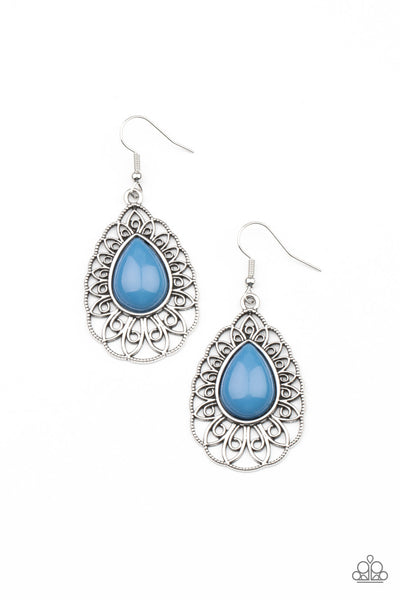 Dream STAYCATION - Blue Paparazzi Earrings