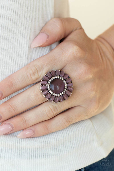 Elegantly Eden - Purple Paparazzi Ring