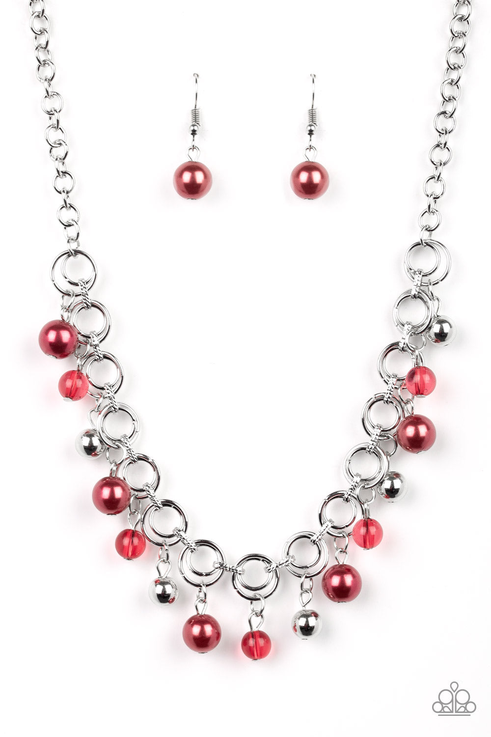 Fiercely Fancy - Red-Paparazzi Necklace (PZ-1270)