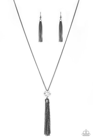 Five-Alarm FIREWORK - Black Paparazzi Necklace (#1081)