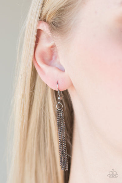 Five-Alarm FIREWORK - Black Paparazzi Necklace (#1081)