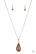 Paparazzi Necklace - Friends In GLOW Places - Brass (#347)