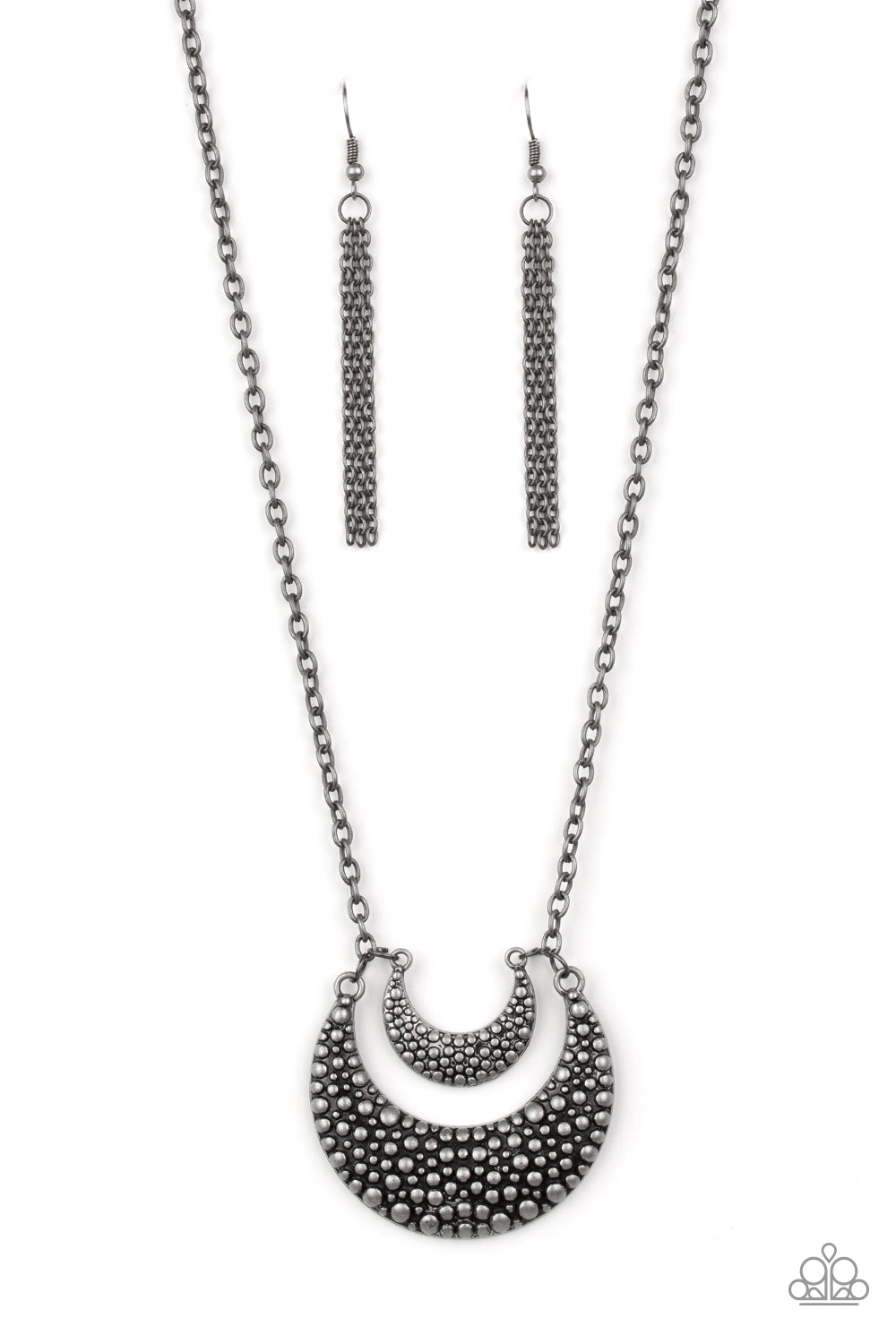 Paparazzi Short Necklace - Get Well MOON - Silver (#481)