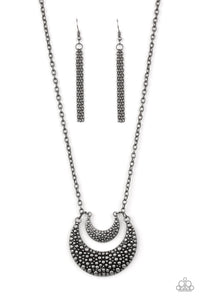 Paparazzi Short Necklace - Get Well MOON - Silver (#481)