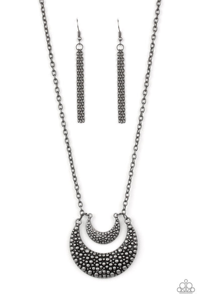 Paparazzi Short Necklace - Get Well MOON - Silver (#481)