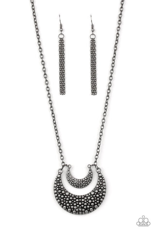 Paparazzi Short Necklace - Get Well MOON - Silver (PZ-481)