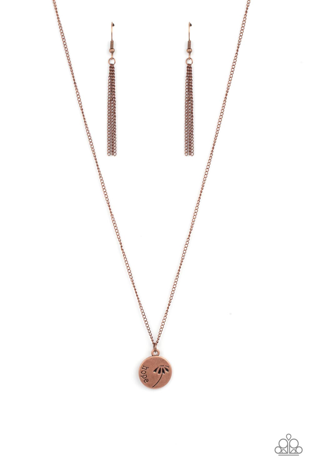 Hold On To Hope - Copper Paparazzi Necklace (#4287)