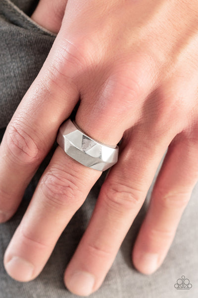 Industrial Mechanic - Silver Paparazzi Men's Ring