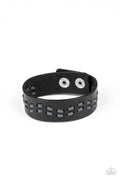 Leather Is My Favorite Color - Black Paparazzi Bracelet (UB124)