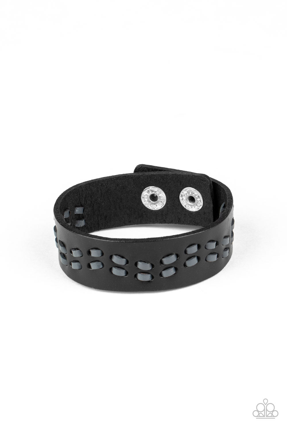 Leather Is My Favorite Color - Black Paparazzi Bracelet (UB124)