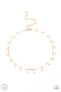 Little Miss Americana - Gold Paparazzi Necklace (#4254)