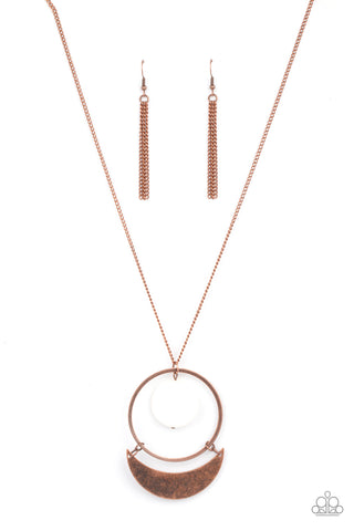 Moonlight Sailing - Copper Paparazzi Necklace