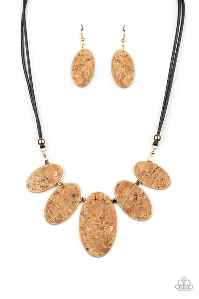 Natures Finest - Gold- Paparazzi Necklace (#662)