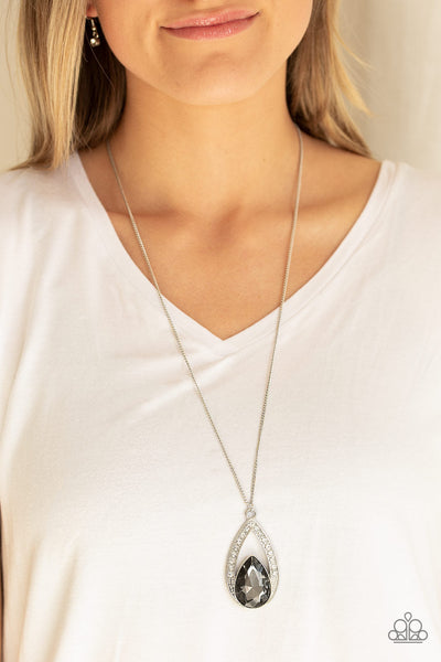 Paparazzi Necklace - Notorious Noble - Silver (#1919)