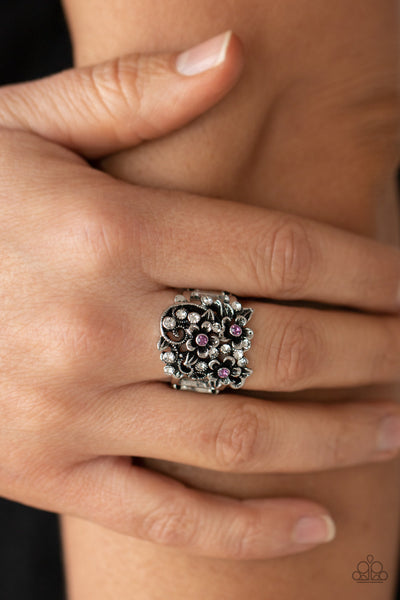 Perfectly Perennial - Purple Paparazzi Ring