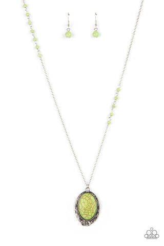 Plateau Paradise - Green Paparazzi Necklace