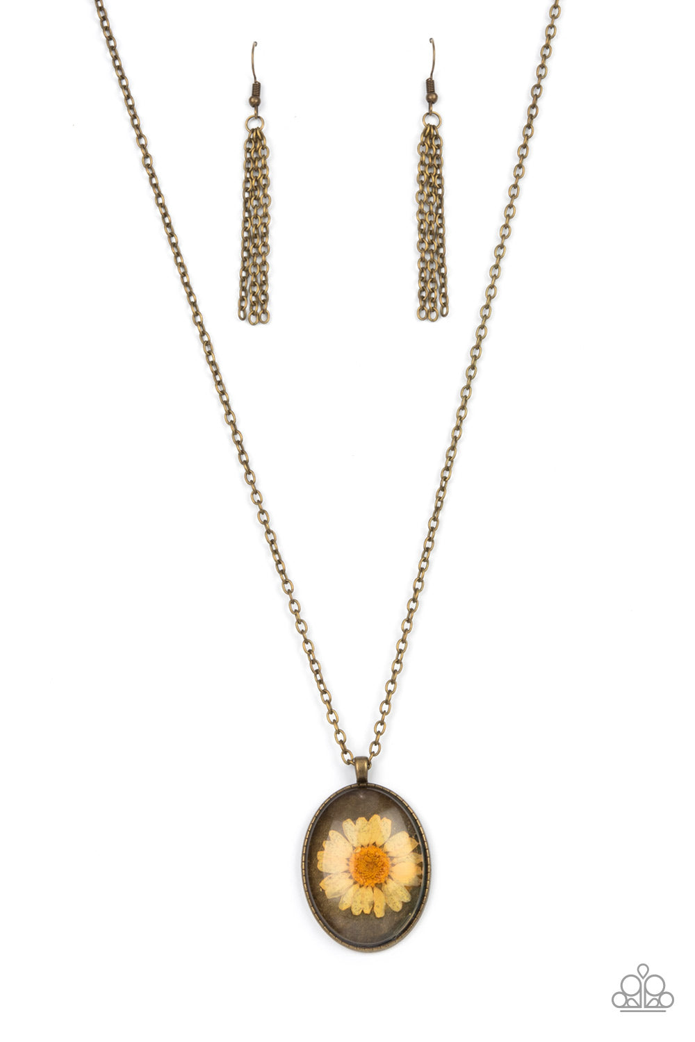Prairie Passion - Orange Paparazzi Necklace (#4861)