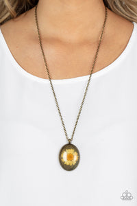 Prairie Passion - Orange Paparazzi Necklace (#4861)