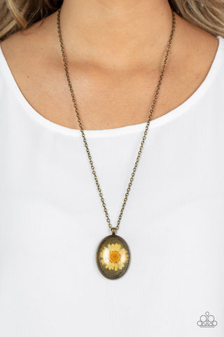 Prairie Passion - Orange Paparazzi Necklace (#4861)