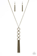 Paparazzi Long Necklace - Ready, Set, GEO! - Brass (#390)