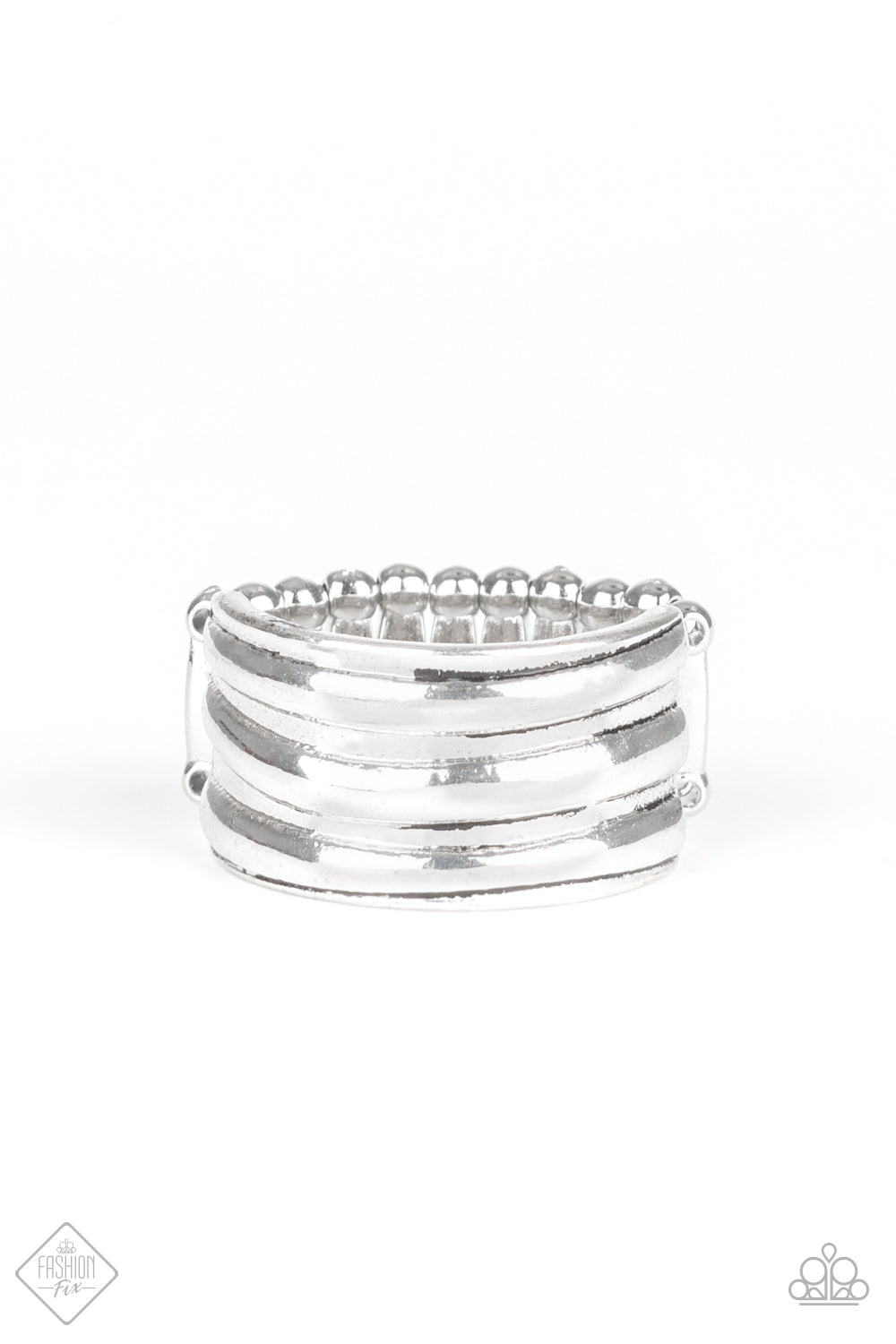 Paparazzi Fashion Fix Ring - Rough Around The Edges - Silver (R205)