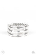 Paparazzi Fashion Fix Ring - Rough Around The Edges - Silver (R205)