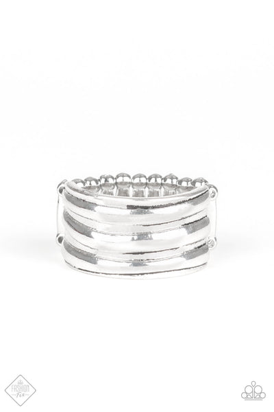 Paparazzi Fashion Fix Ring - Rough Around The Edges - Silver (R205)