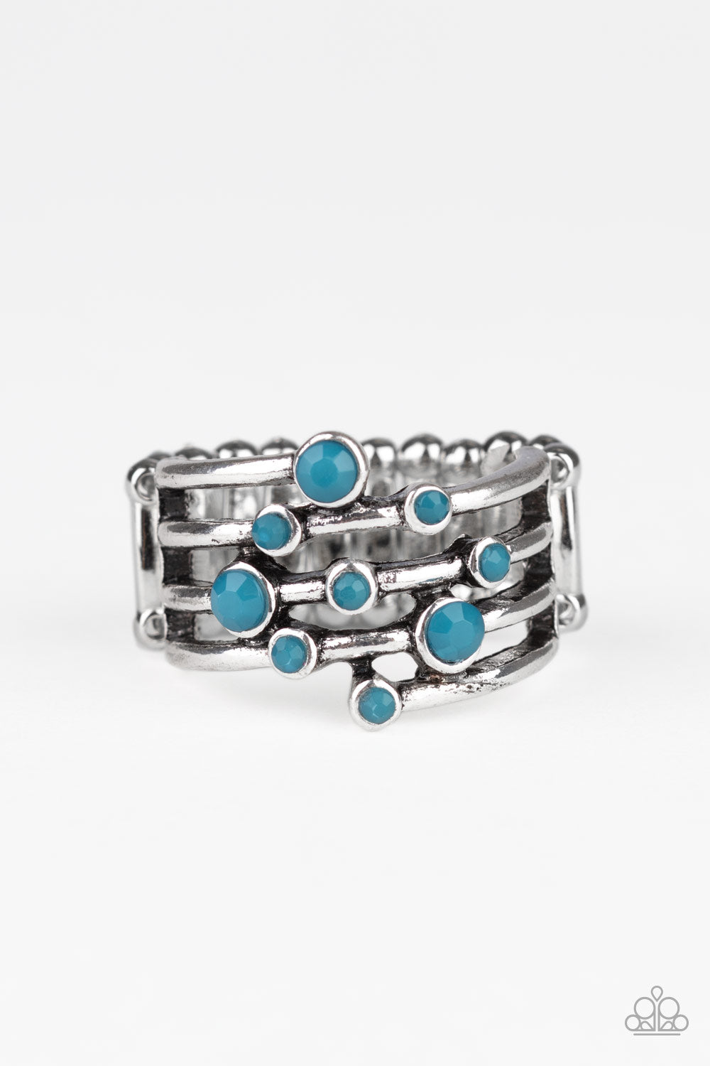 Saguaro Skies - Blue-Paparazzi Ring (R126)