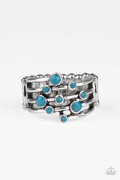 Saguaro Skies - Blue-Paparazzi Ring (R126)