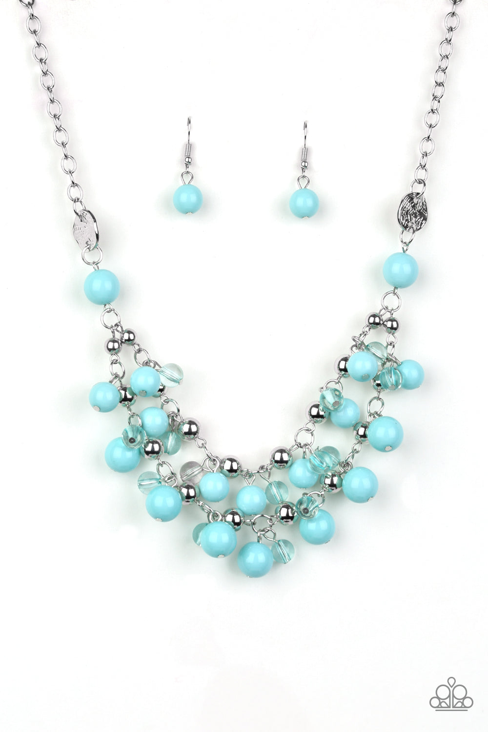 Seaside Soiree - Blue-Paparazzi Necklace (PZ-917)